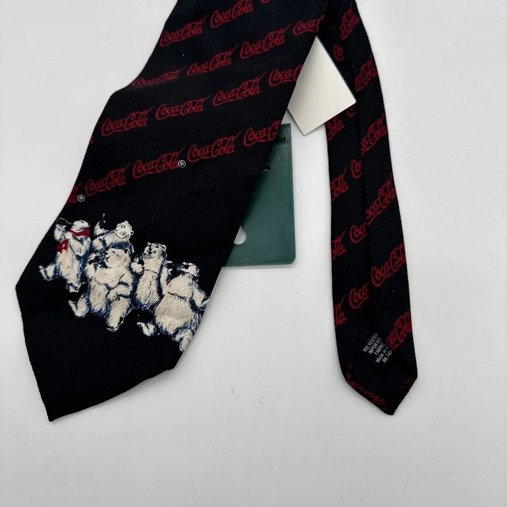 Vintage Coca Cola Logo Polar Bear Neck‎ Tie New With Tags